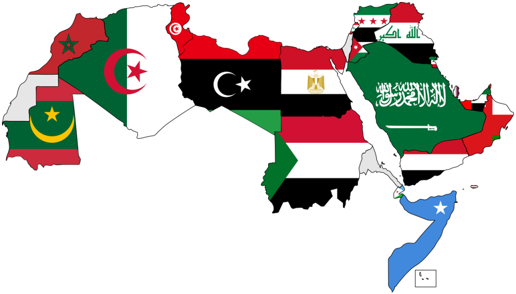 A_map_of_the_Arab_World_with_flags